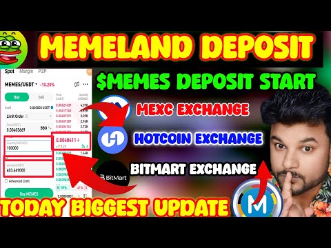 Memeland New Updated l Memeland Listing On 3 Exchange l Memeland withdrawal Start 🚨 l Memeland