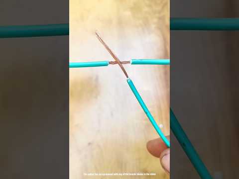 How to connect secondary wire in main copper wire #lifehacks #tricks #shorts #hacks