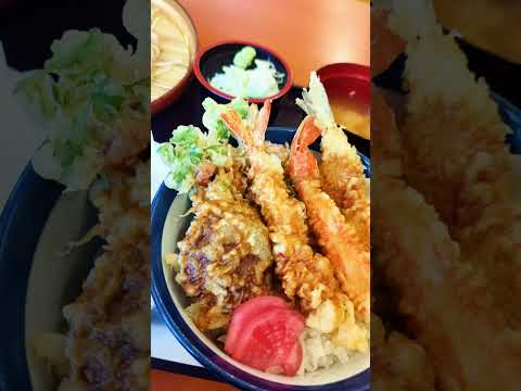 【天丼てんや】今年も冬天丼は健在♪しかも河豚をそのメインに選んだ今年は更に。。。ふふふ【冬天丼を食べてきた】#shorts