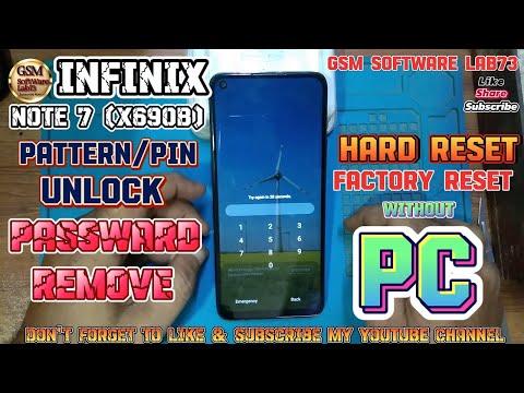 Infinix Note 7 (X690B) Hard Reset|Infinix Note 7 Reset Screen Lock|How to hard reset infinix Note 7?