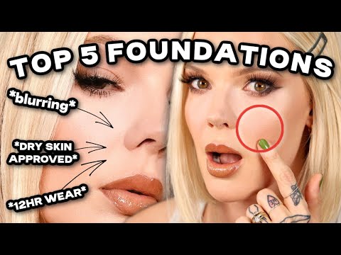 TOP 5 BLURRING FOUNDATIONS FOR DRY SKIN satin finish foundations that that are dry skin approved