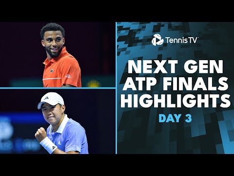 Fils vs Tien For Semi-Final Spot; Fonseca vs Mensik | Next Gen ATP Finals Highlights Day 3