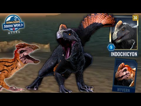 INDOCHICYON Apex Level 30- FIRST LOOK! Jurassic World Alive beta