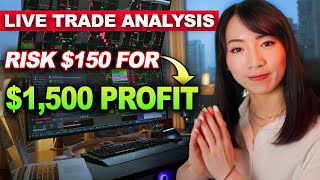 LIVE TRADING - How I Risk $150 To Make $1500