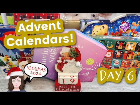 Day 6 - Opening ADVENT CALENDARS!  Vlogmas Day 6!  2024