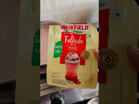 WeiKFiELD Falooda Mix Rose • #falooda #cool #rosemilk #semiyakesarirecipe •Taste Good •Serve Chilled