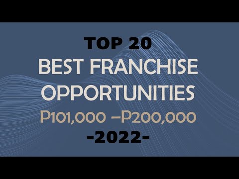 Top 20 Best Franchise Opportunities, Franchise Fee 101K to 200K Pesos for 2022