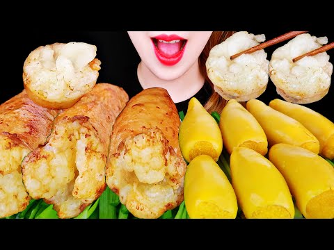 ASMR DAECHANG, FISH ROE IN SQUID *BEEF LARGE INTESTINES* EATING SOUNDS MUKBANG 먹방 咀嚼音