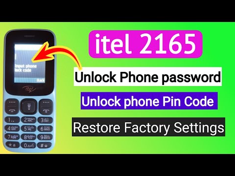 Itel 2165 Unlock phone password CM2 | Factory Reset | Find Boot key itel 2165