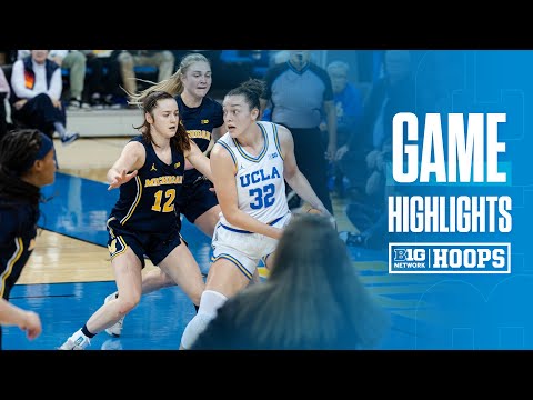 Michigan at UCLA | HIGHLIGHTS | Big Ten Women's Basketball | 01/01/2025