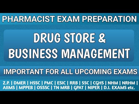 Pharmacist exam preparation | Drug Store & Business Management MCQS |Previous year questions