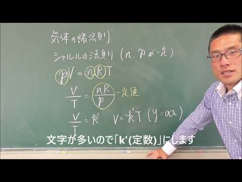 25 気体の状態方程式からシャルルの法則とボイルシャルルの法則を導く過程