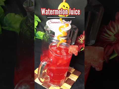 Karachi SpecialTarboz ka Sharbat (Watermelon juice) 🍉 Recipe #shorts #asmr #summerdrink