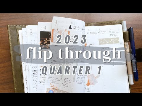 COMMON PLANNER Quarter 1 flip through | 2023