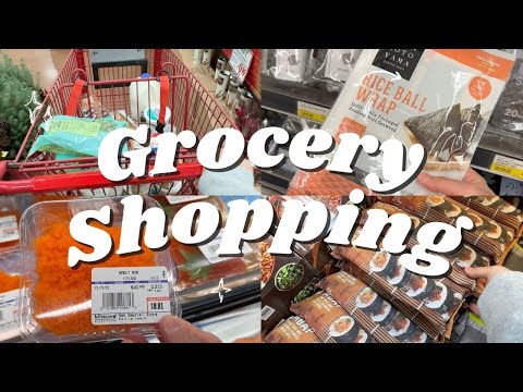 my routine grocery shopping 🛒 Trader Joe’s holiday sweets 🍫 Buldak fried rice 🌶️