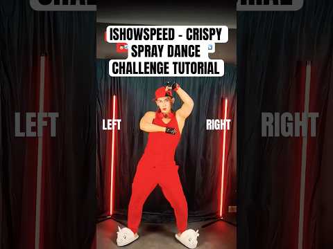 iShowSpeed - BLA BLA BLA / CRISPY SPRAY DANCE CHALLENGE TUTORIAL (EASIER VERSION) #dancemoves