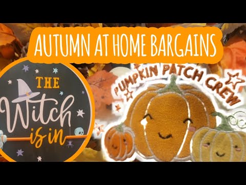 HUSBANDS REACTION TO MY HOME BARGAINS HAUL | WHATS IN HOME BARGAINS FOR AUTUMN 🍂