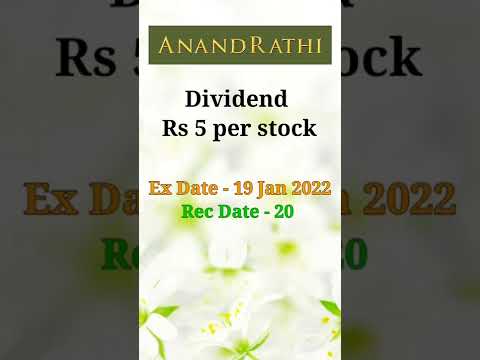 Anand Rathi Wealth Ltd dividend || #nifty #stockmarket #dividendstocks #multibaggerstock #anandrathi