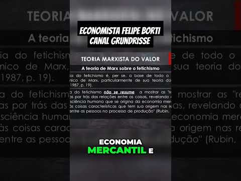 Desvendando o Fetichismo: A Teoria de Marx #economia #economista #felipeborti #canalgrundrisse