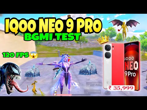 Iqoo Neo 9 pro 🔥 bgmi test | iqoo Neo 9 pro pubg test 120 fps🔥