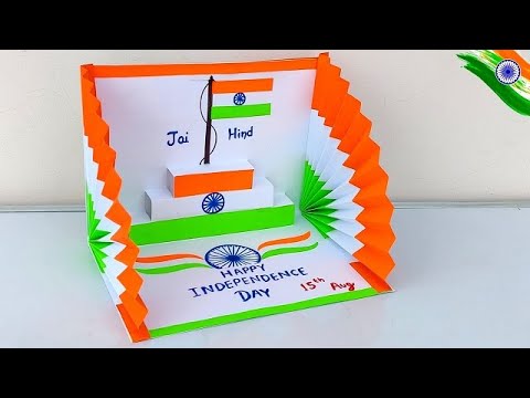 Independence day Pop up card 2023 / Independence day card making easy / Indian flag card ideas