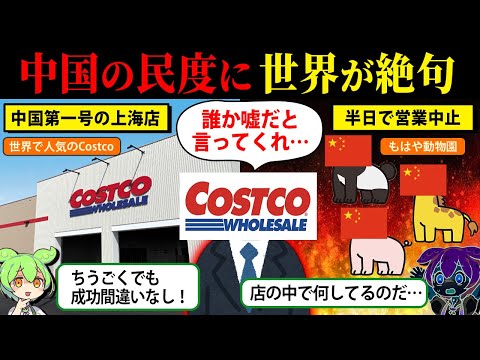 「中国人の民度がヤバすぎた」世界的チェーンCostcoがたった半日でスピード撤退した衝撃の理由【ずんだもん＆ゆっくり解説】