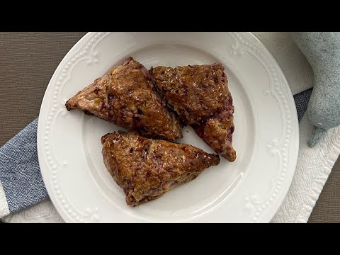 Raspberry Pear Scones