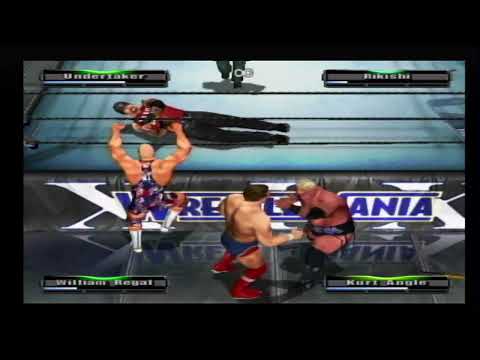 WWE WrestleMania XIX - Undertaker & Rikishi Vs William Regal & Kurt Angle - Hardcore Match