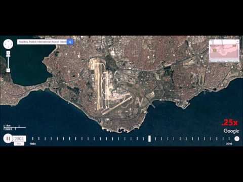 Istanbul Atatürk Airport - 32 Year Time Lapse