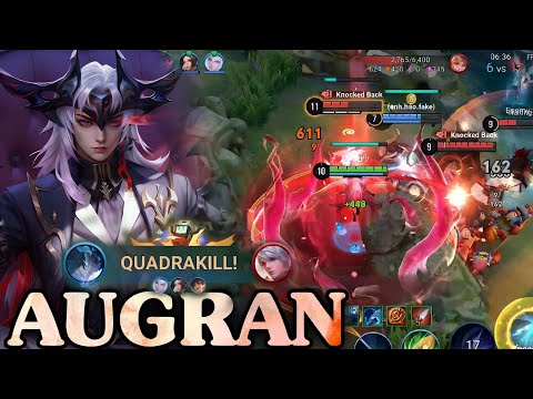 Honor of Kings Augran Quadrakill Best Meta Jungle Full Gameplay Rank Master