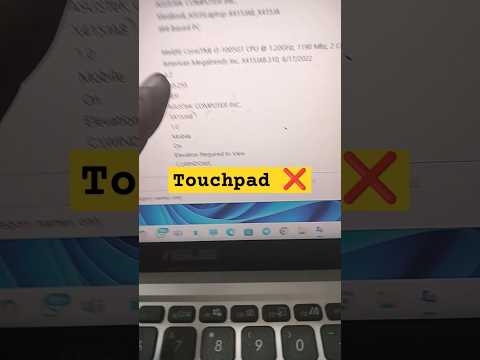 Asus Vivobook X415 Series Laptop Touchpad Not Working Problem#macnitesh#keyboardtricks#2024short