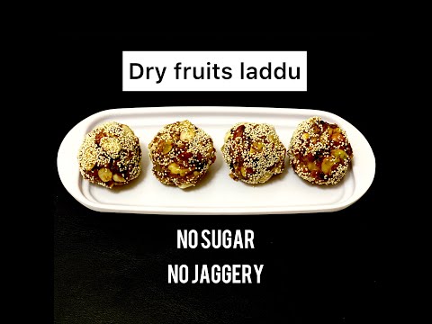 HEALTHY DRY FRUIT LADDU | Sugarfree ladoo recipe | Salty bite |