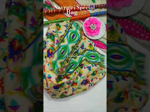 Navratri Special😇#navratri #bag #fabricbag #diy #sewingrhythm #handsewing #fabriccraft #makeathome