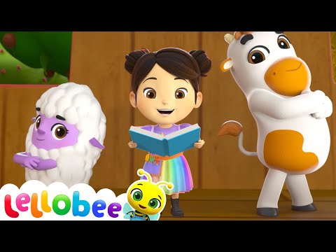 Ella’s Farm School Adventure: Let’s Learn Together! | 🌻Lellobee City Farm - Kids Playhouse Song Mix