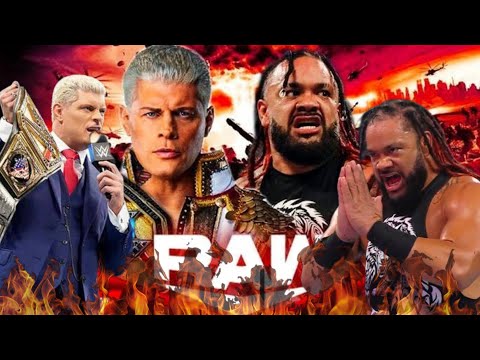 Jecob Fatu vs Cody Rhodes in Raw Live Today | #romanreigns| Crown Jewel Smackdown Highlights WWE2024