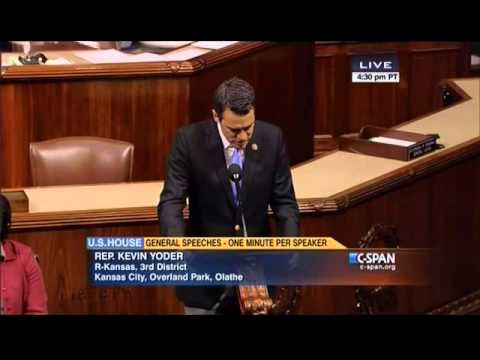 Rep. Yoder Honors the Memory of Don Boyer on House Floor