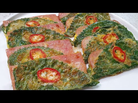 Pan-fried Perilla Leaves with Ham Fillings (Kkaennip jeon: 깻잎전)