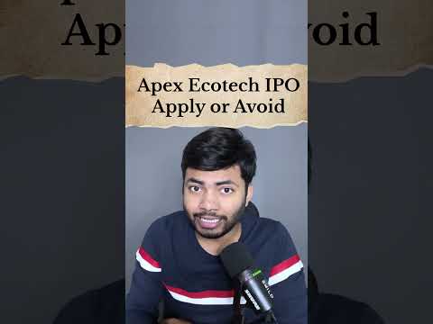 Apex Ecotech IPO Apply or Avoid?🔥| Latest IPO GMP  #ipo  #shortsfeed #ntpcgreenipo