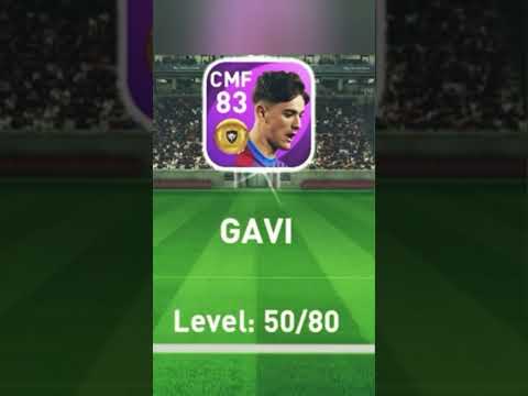 Gavi max training in PES MOBILE #pes