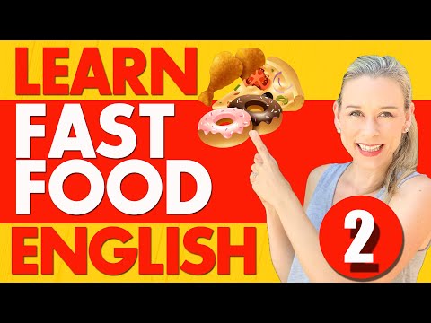 Learn Fast Food Vocabulary in English | English with Jackie