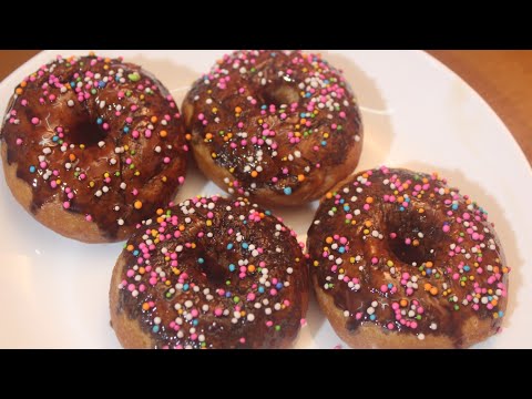 eggless donut recipe | fluffy yeast donuts | how to make donuts | easy donut recipe