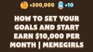 How to Start your Goals and Start Earn $10,000 Per Month | Memefi video code