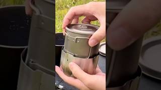 アウトドアコーヒーセットのスタッキング収納 - ULキャンプギア | Stackable Storage Outdoor Coffee Set - UL Camping Gear #shorts