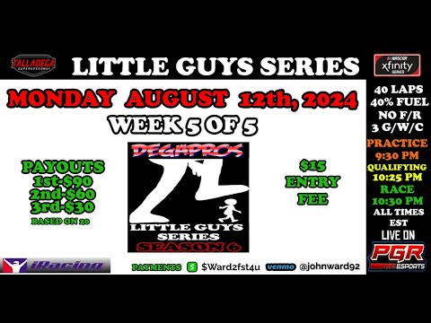 Dega Pros Little Guy Series | Season 6 | Week 5 | Talladega | PGR eSports