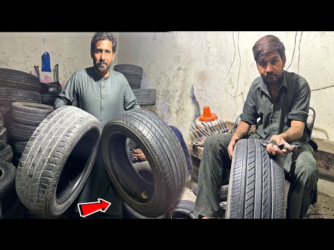 Restoration Of Use Old Tyre || Restore Old tyre Making New |