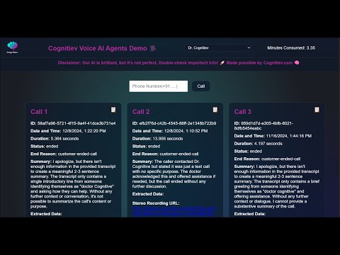 Cognitiev VoiceAI Demo