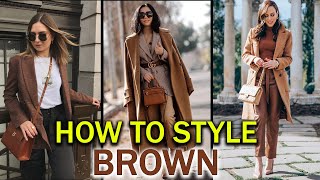 Brown Magic ! How To Wear Brown And Always Look Chic After 50