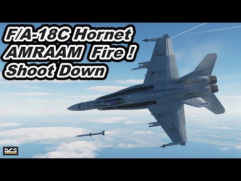 McDonnell Douglas F/A-18C Hornet Dog Fight AMRAAM Fire ! Shoot Down ! DCS World