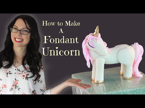 How to Make A Fondant Unicorn Cake Topper