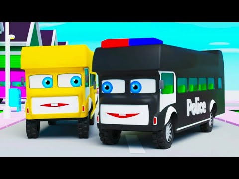 Baby Shark Bus Song | Learn traffic rules | Fun Story | Doo Doo Doo | Nursery Rhymes & Kids Songs